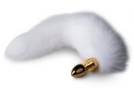 CODA ANALE CON PLUG DORATO